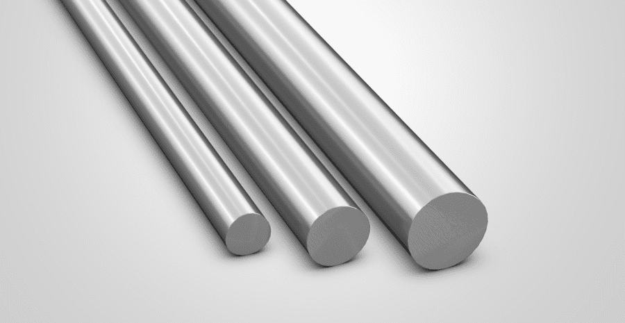 High quality metal bars representing metal certification and material traceability for industrial projects.
